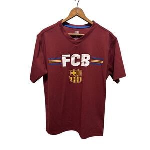 Barcelona FCB soccer jersey team maroon red shirt football red men's sz M
